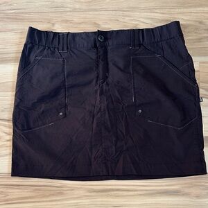 Eddie Bauer Sport Black Mini Skort with Pockets L